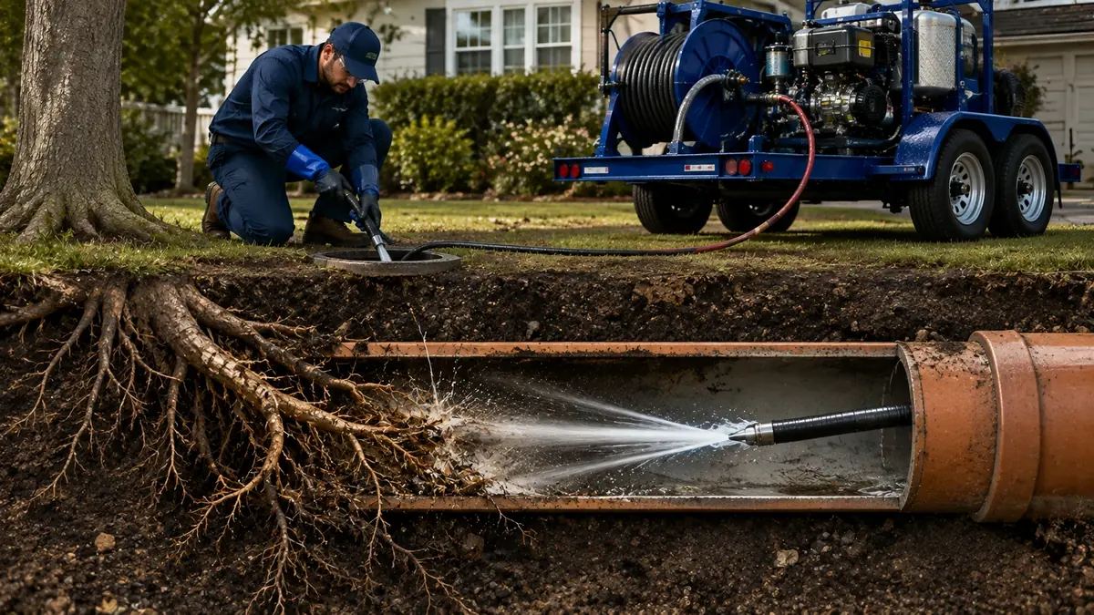 Tree Root Removal with Hydro Jetting in Kings Canyon National Pk